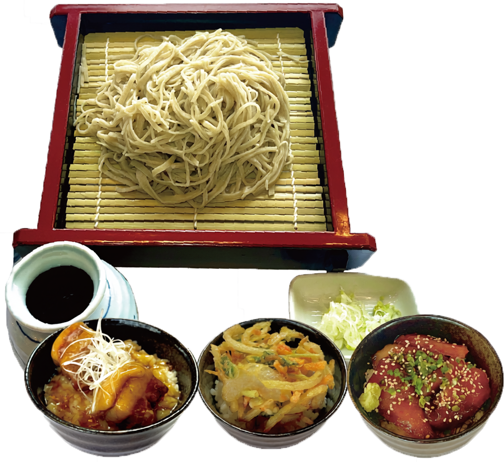 ざる蕎麦と 選べるミニ丼セット